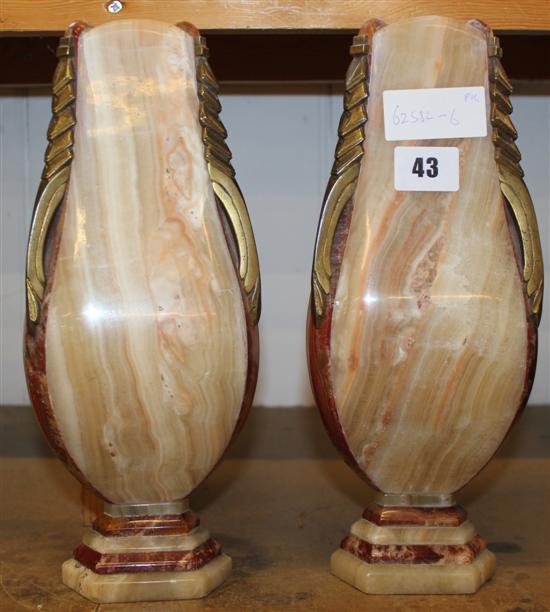 Pair of Hardstone vases